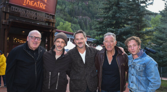 John Landau, Jeremy Strong, Scott Cooper, Bruce Springsteen and Jeremy Allen White
