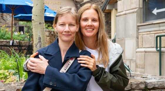 Sandra Hüller and Justine Triet