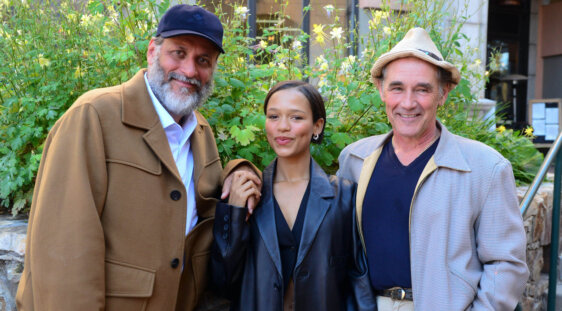Luca Guadagnino, Taylor Russell and Mark Rylance