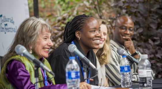 Annette Insdorf, Joely Mbundu, Mia Hansen-Løve and Barry Jenkins