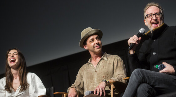 Anne Hathaway, Jeremy Strong and James Gray